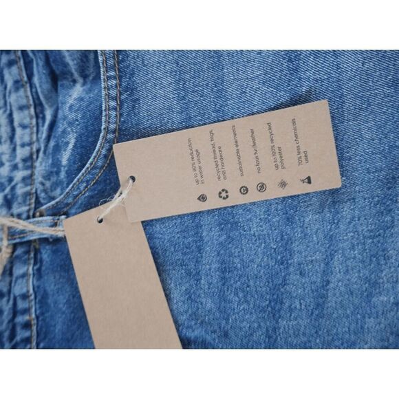 Blue Turtle Shockwave Distressed Mom Jeans Mid Rise Straight 4X - Picture 9 of 12